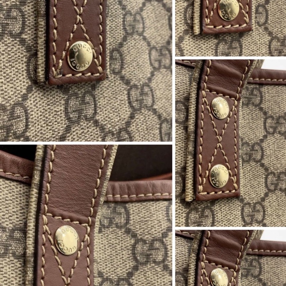 Gucci Beige and Brown Signature Tote - Picture 14 of 16